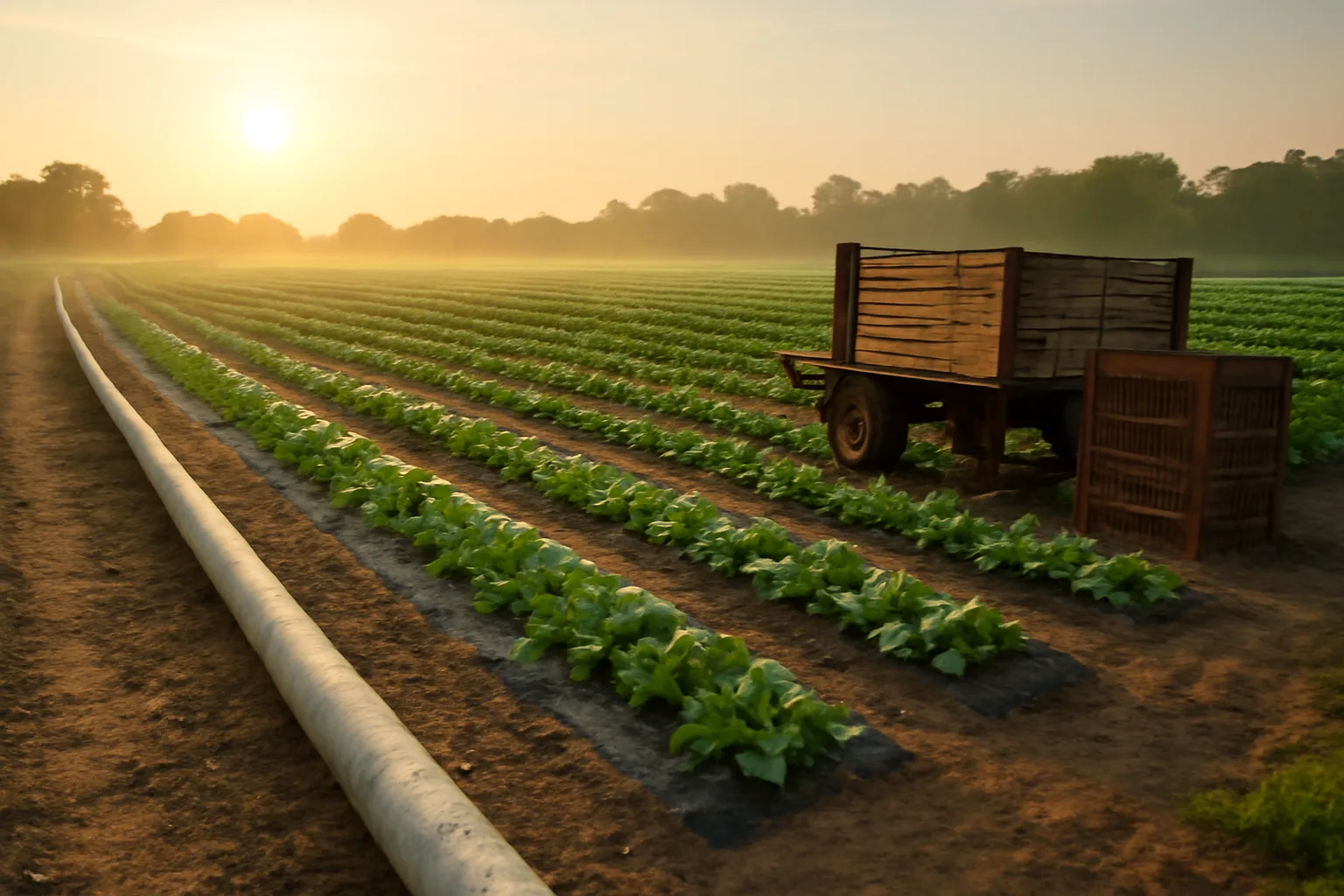Sunrise over a Delaware field tied to H-2A contractor work
